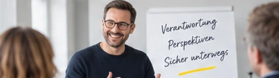 Symbolbild: Gespräch in einer Kursgruppe